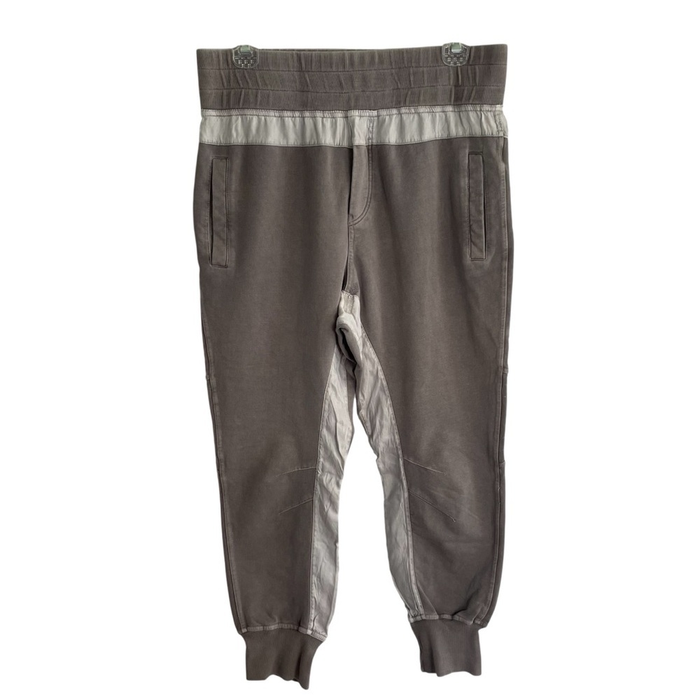 Young Fabulous & Broke cropped Joggers Stripe Size Small lounge chic taupe
